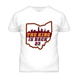 The King Is Back Basketball T Shirt - Lebron James Cleveland Cavaliers
